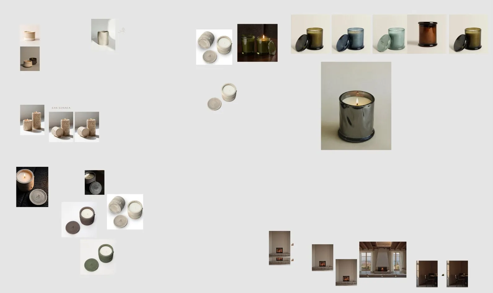 Drafts board with vessel mockups