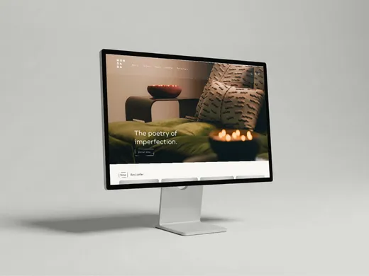 The new Mon Dada homepage on a desktop screen