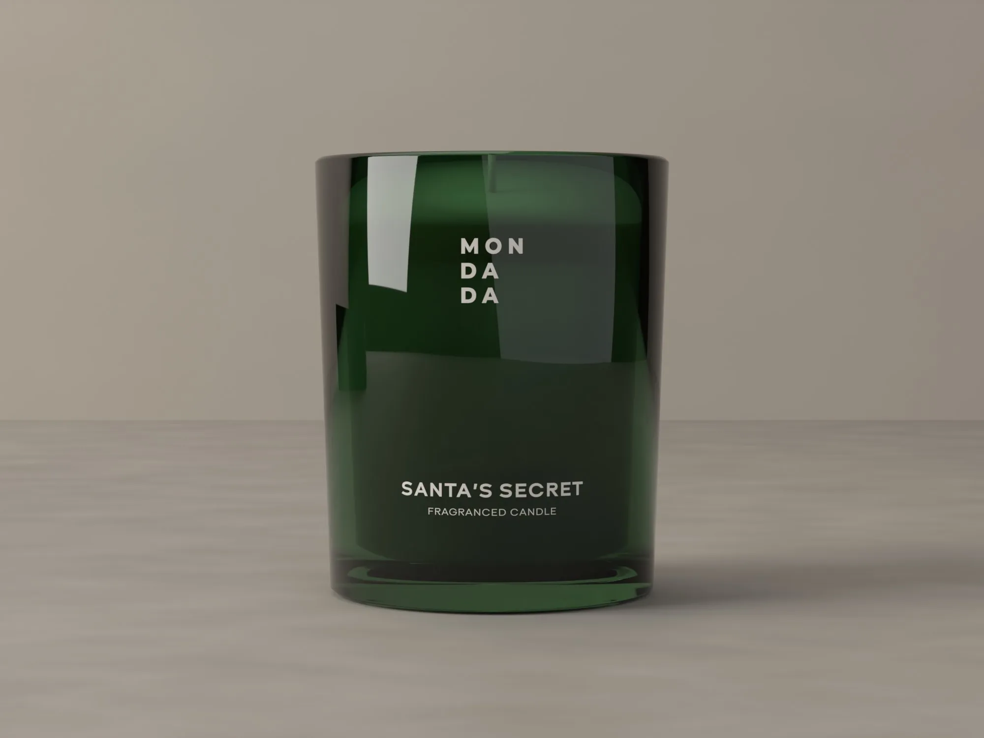 An earlier render of the candle